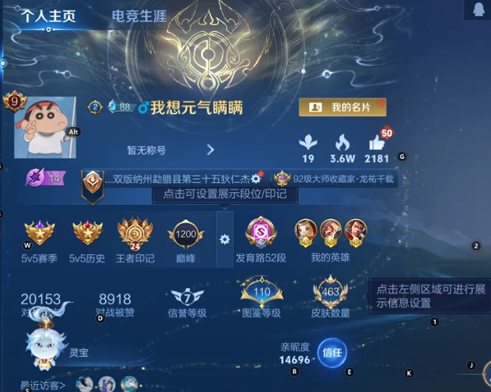 WZQM3402539王者荣耀账号详情图10 WZQM3402539王者荣耀账号详情图10