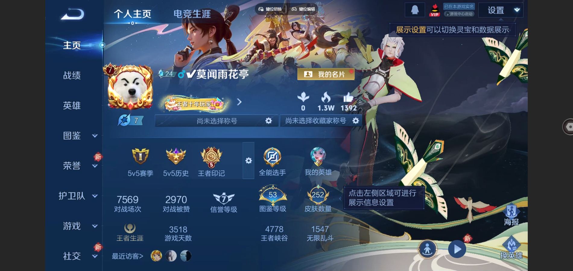 王者荣耀账号安卓QQ252皮肤7传说 王者印记5 对抗路13段 幸运值282【全皮英雄】 影全皮 【传说】 幻光神枪 零