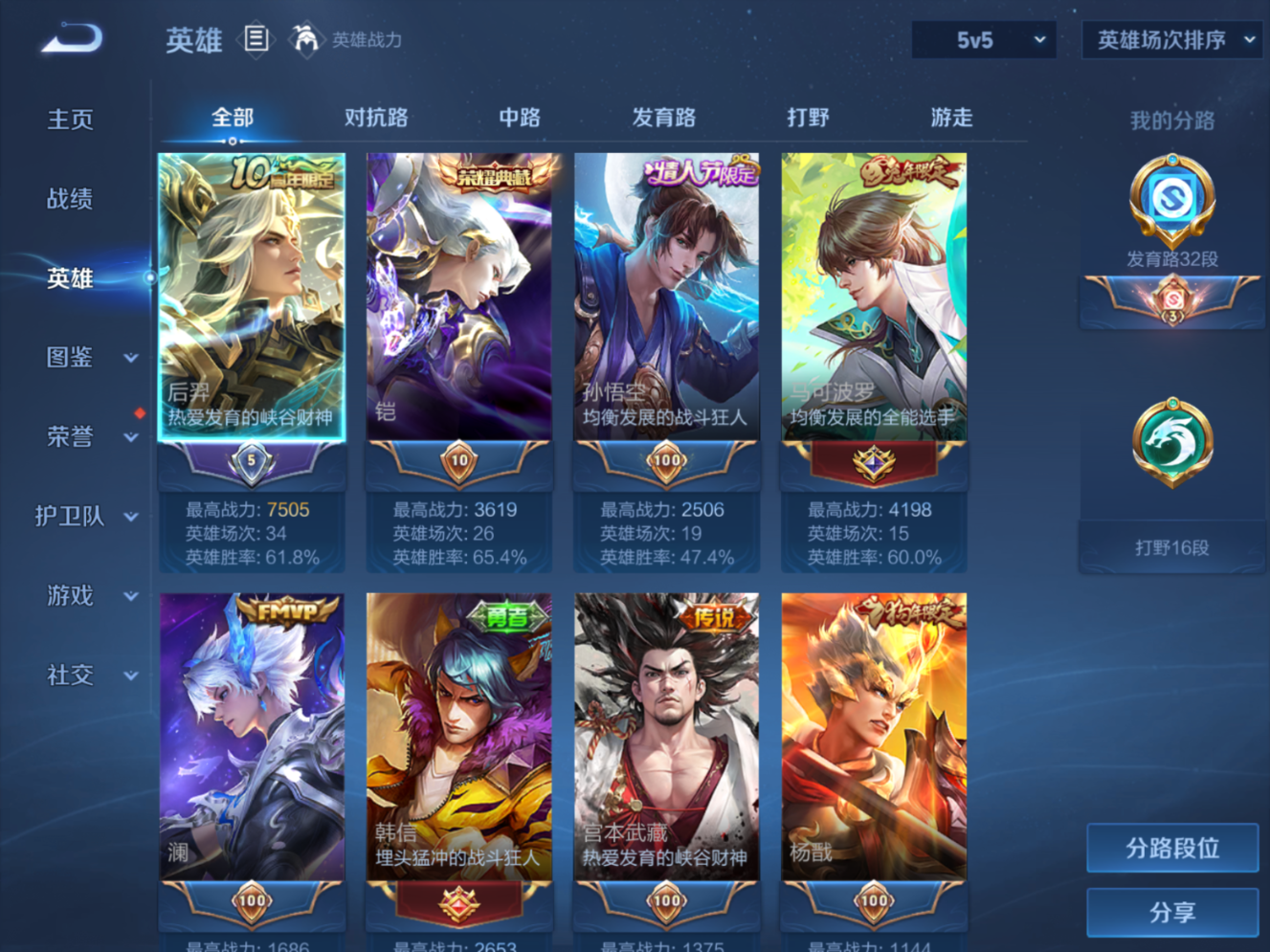 WZCMW3403277王者荣耀账号详情图5