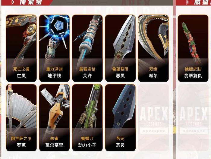 cyp1端游Apex黄金507级9传家宝4...