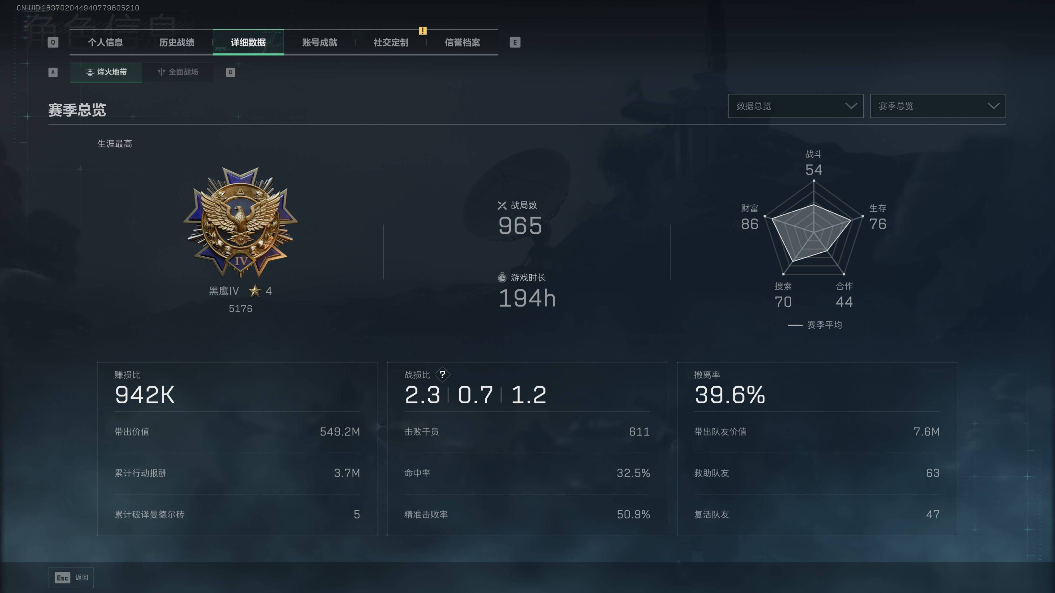 SJZST377538三角洲行动账号详情图2 SJZST377538三角洲行动账号详情图2