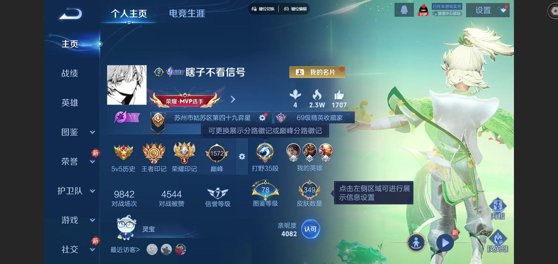 王者荣耀账号安卓QQ125英雄-349皮肤-123英雄-349皮肤-1典藏15传说 打野35段 金标奕星 2星传说 幽冥