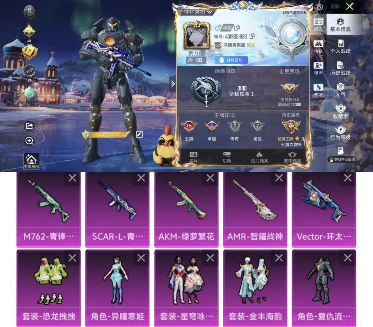 HPQM3445798和平精英账号详情图8