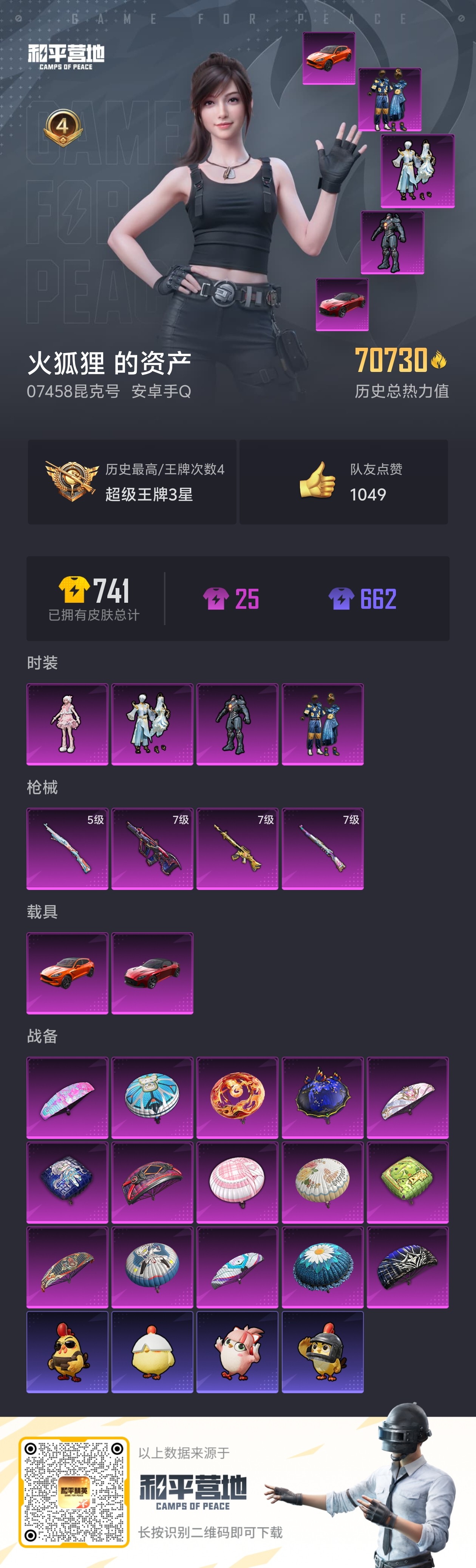 HPQM3414738和平精英账号详情图5 HPQM3414738和平精英账号详情图5