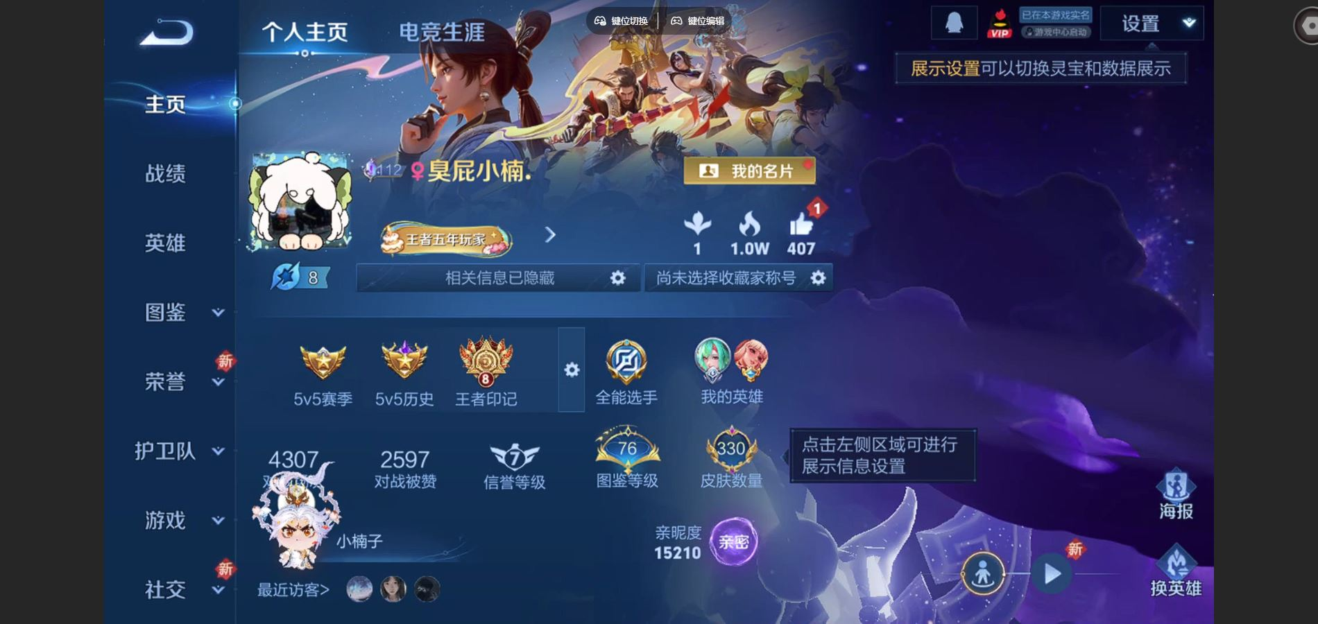 WZCMW3409774王者荣耀账号详情图2