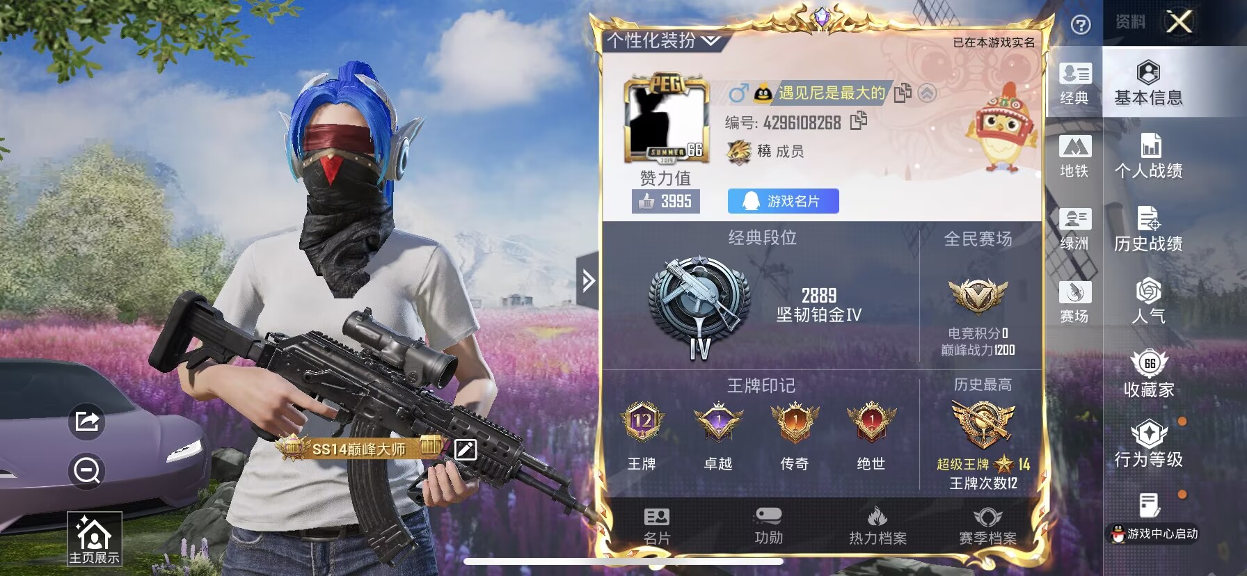 HPQM3415896和平精英账号详情图3 HPQM3415896和平精英账号详情图3