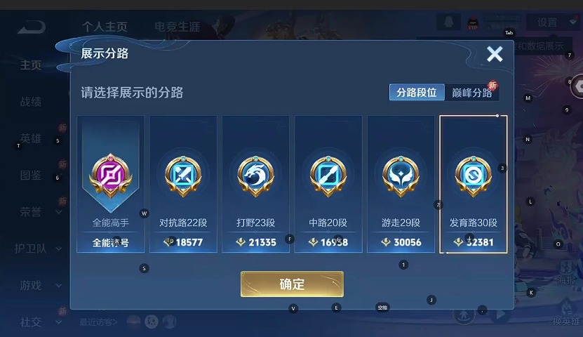 WZQM3412007王者荣耀账号详情图4