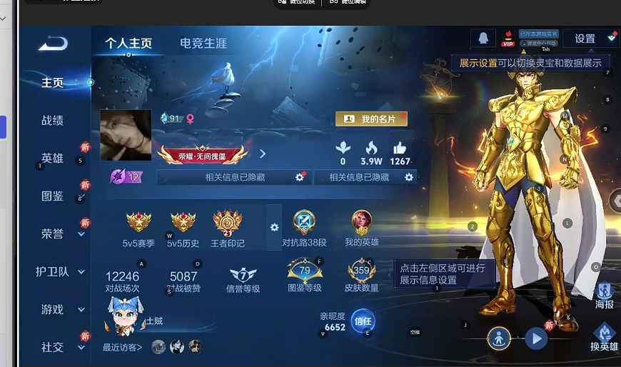 WZQM3412060王者荣耀账号详情图7