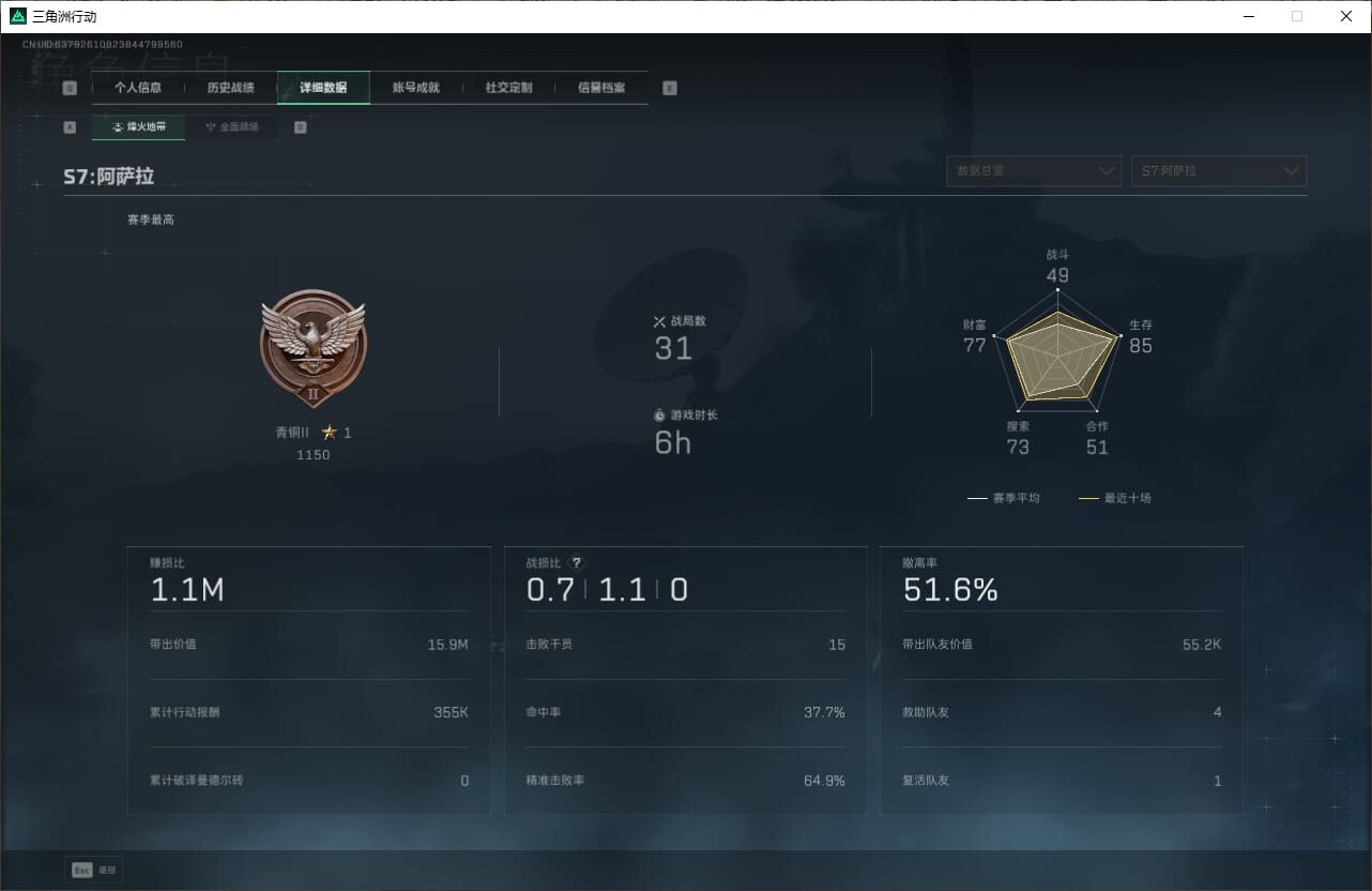 SJZCMW387094三角洲行动账号详情图6