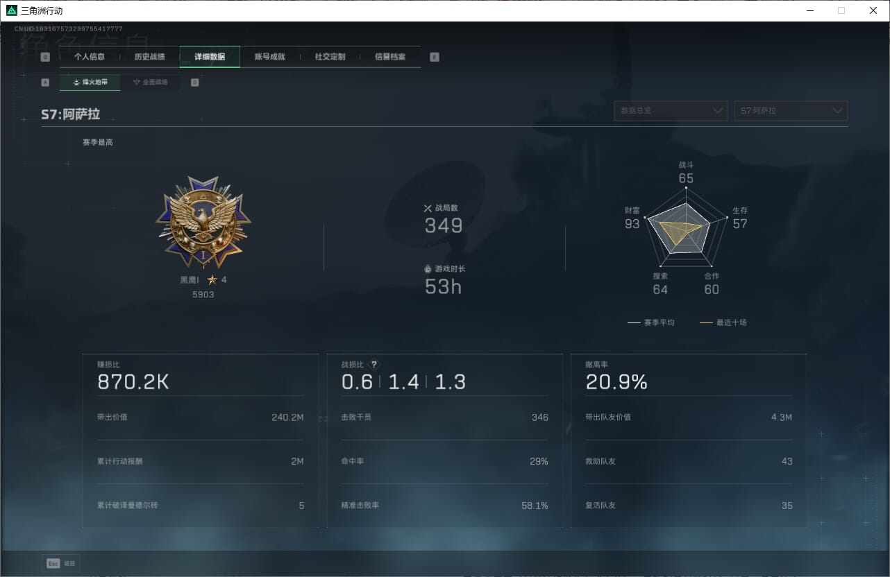 SJZQM382646三角洲行动账号详情图6 SJZQM382646三角洲行动账号详情图6