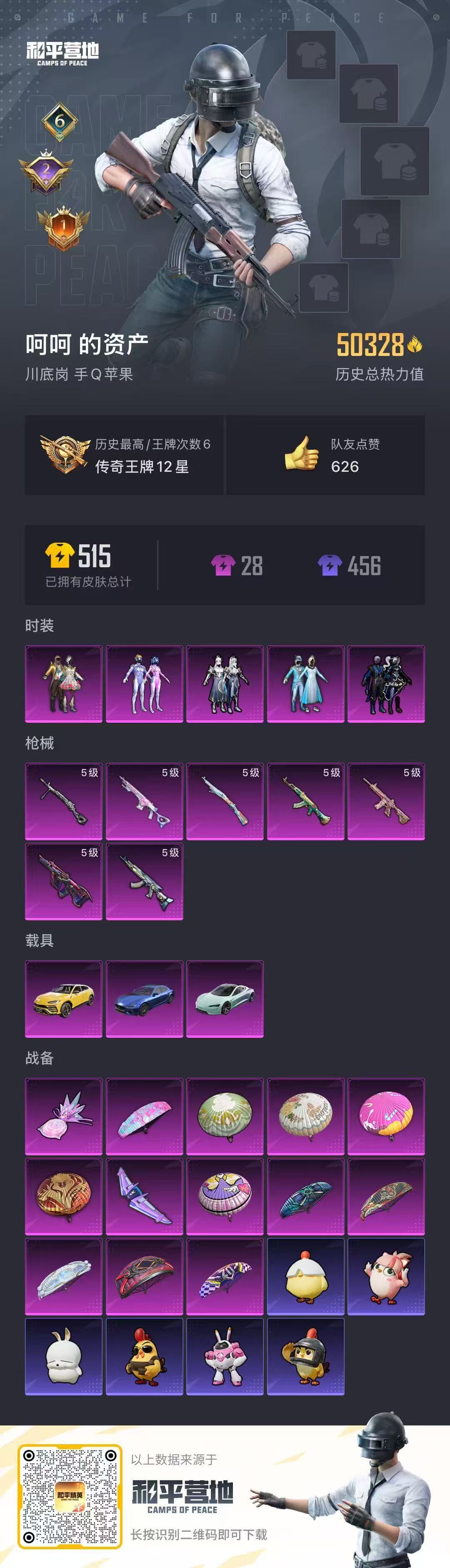 HPQM3445272和平精英账号详情图3
