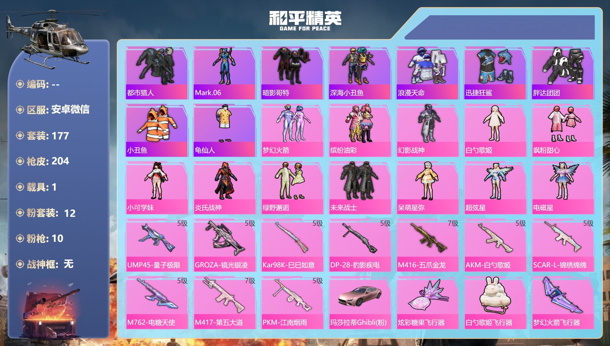 HPQM3430689和平精英账号详情图5 HPQM3430689和平精英账号详情图5