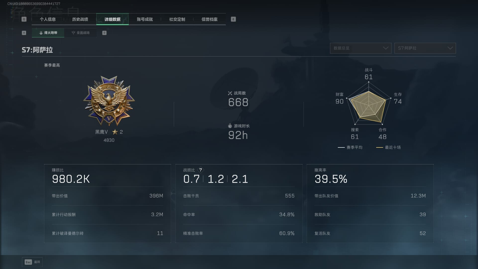 SJZQM384601三角洲行动账号详情图7