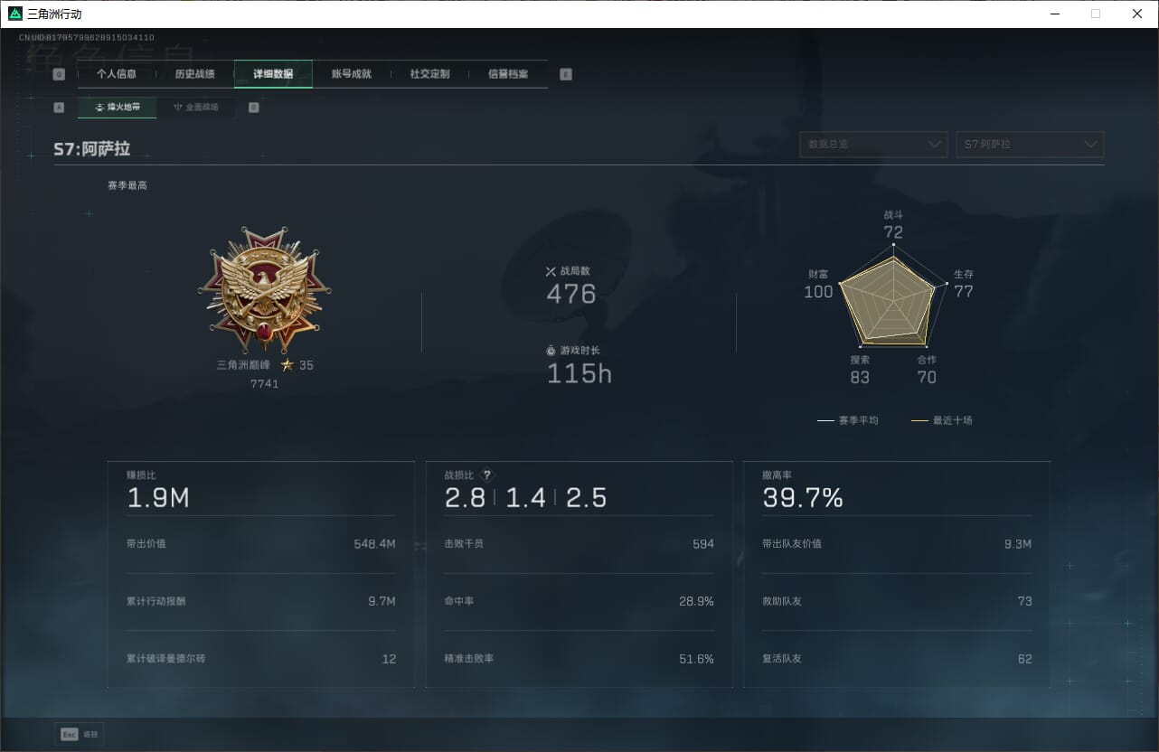 SJZQM384615三角洲行动账号详情图7 SJZQM384615三角洲行动账号详情图7