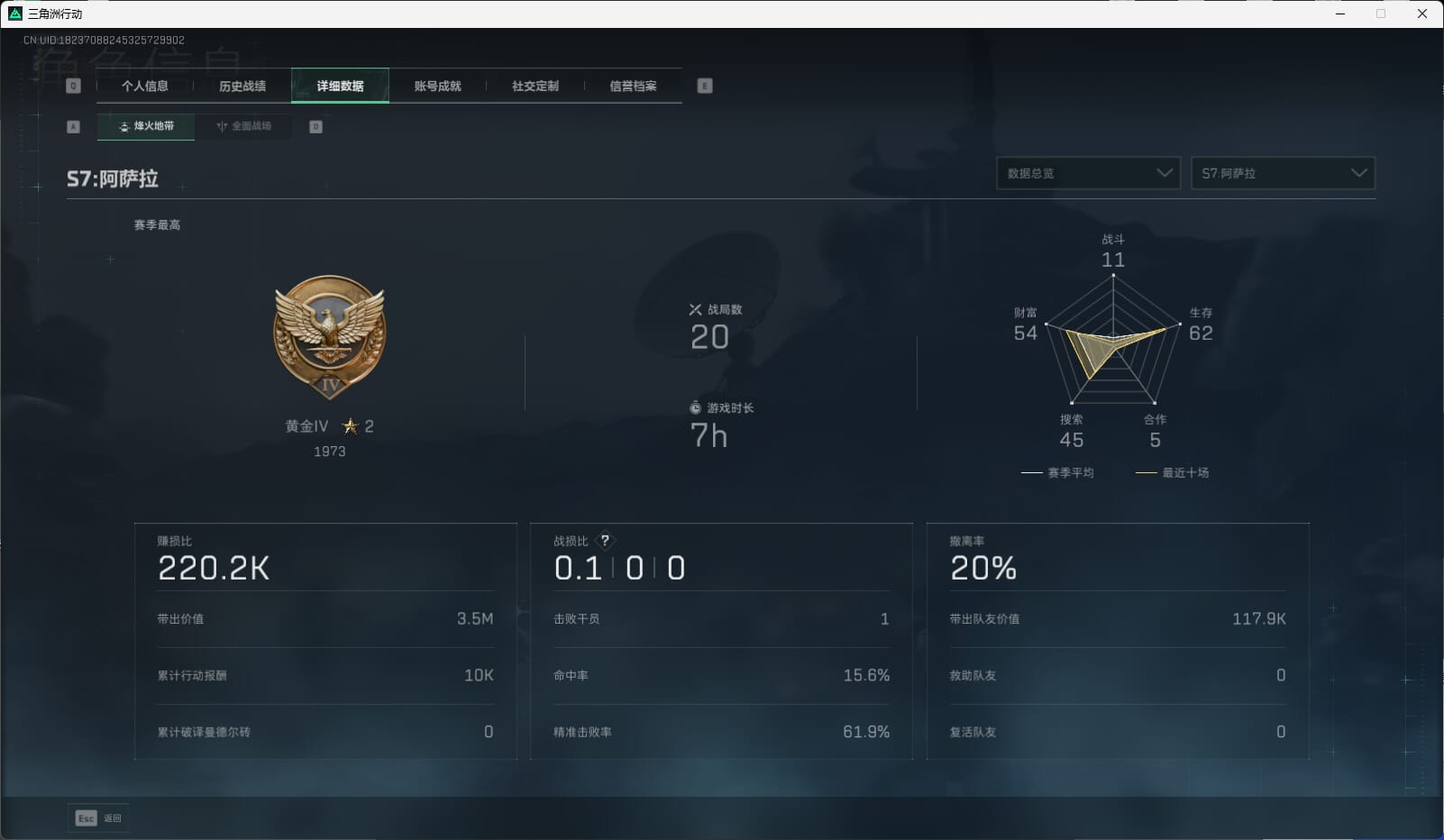 SJZQM451026三角洲行动账号详情图3