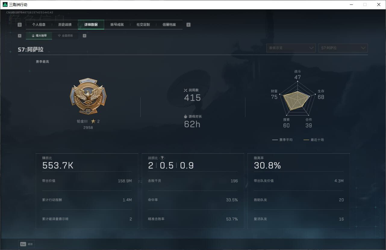 SJZCMW390494三角洲行动账号详情图4