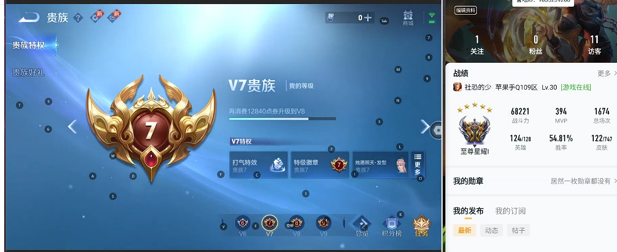 WZQM3444888王者荣耀账号详情图8