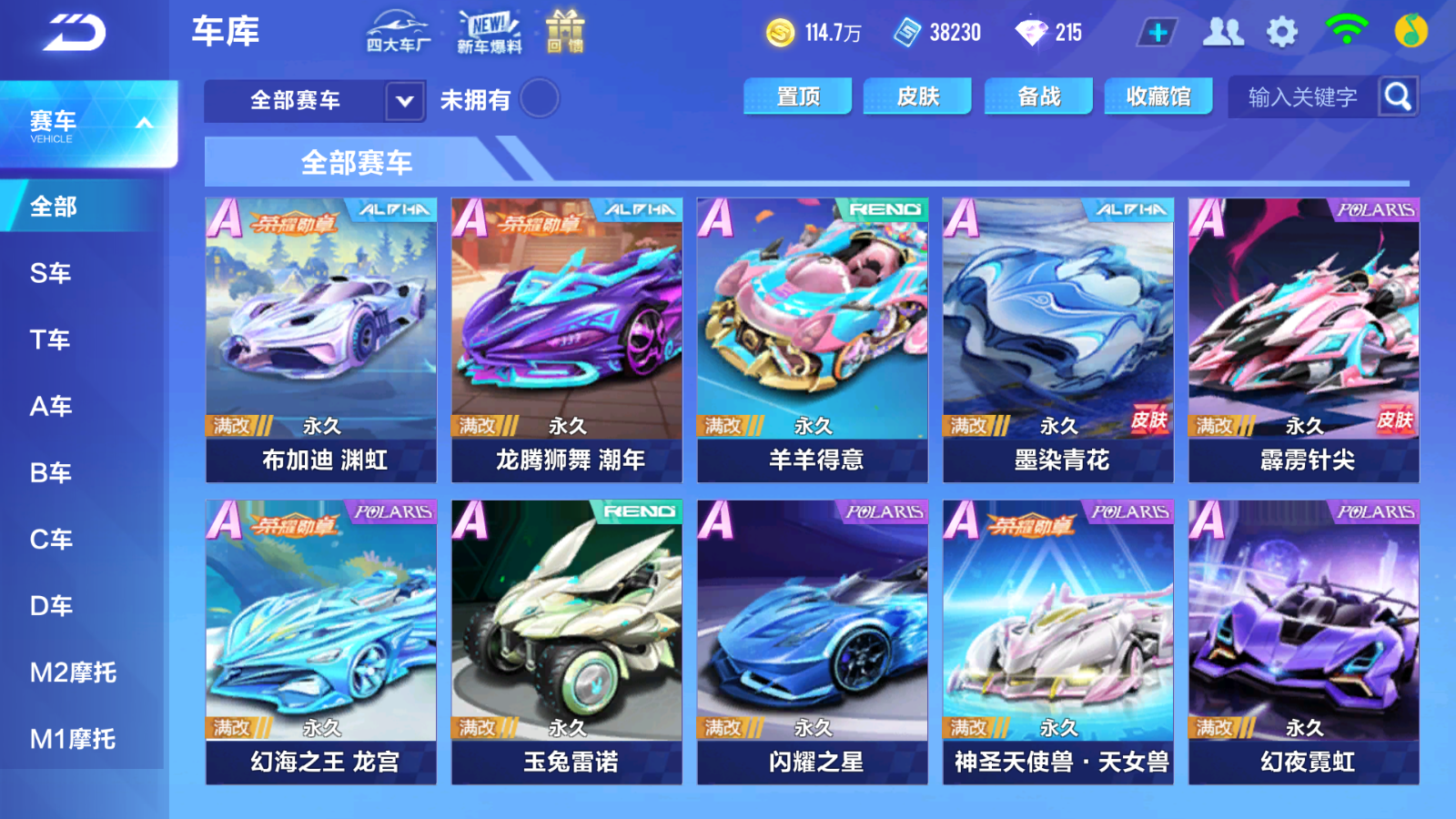 FCSCMW36660QQ飞车手游账号详情图9