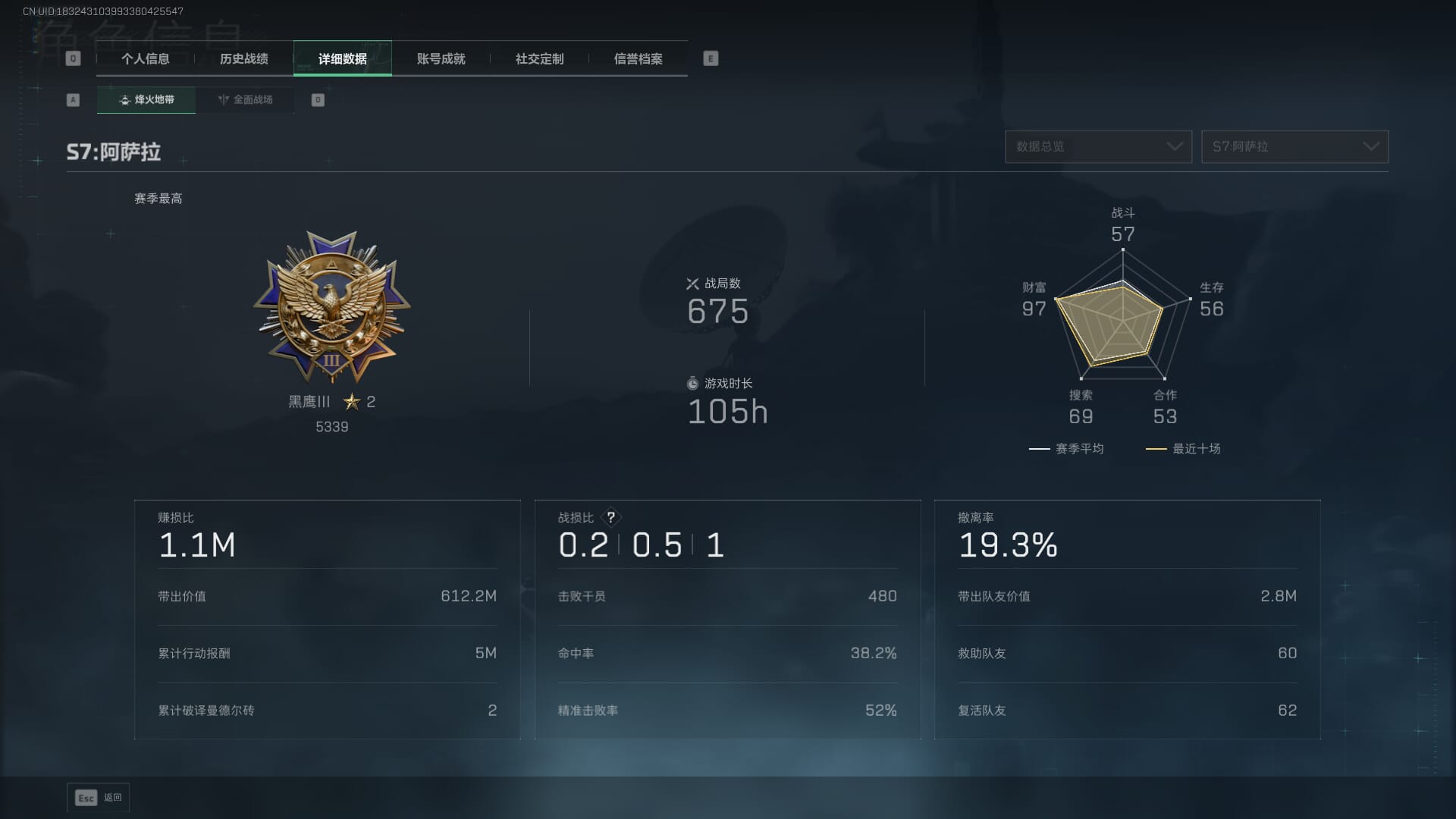 SJZCMW393944三角洲行动账号详情图5