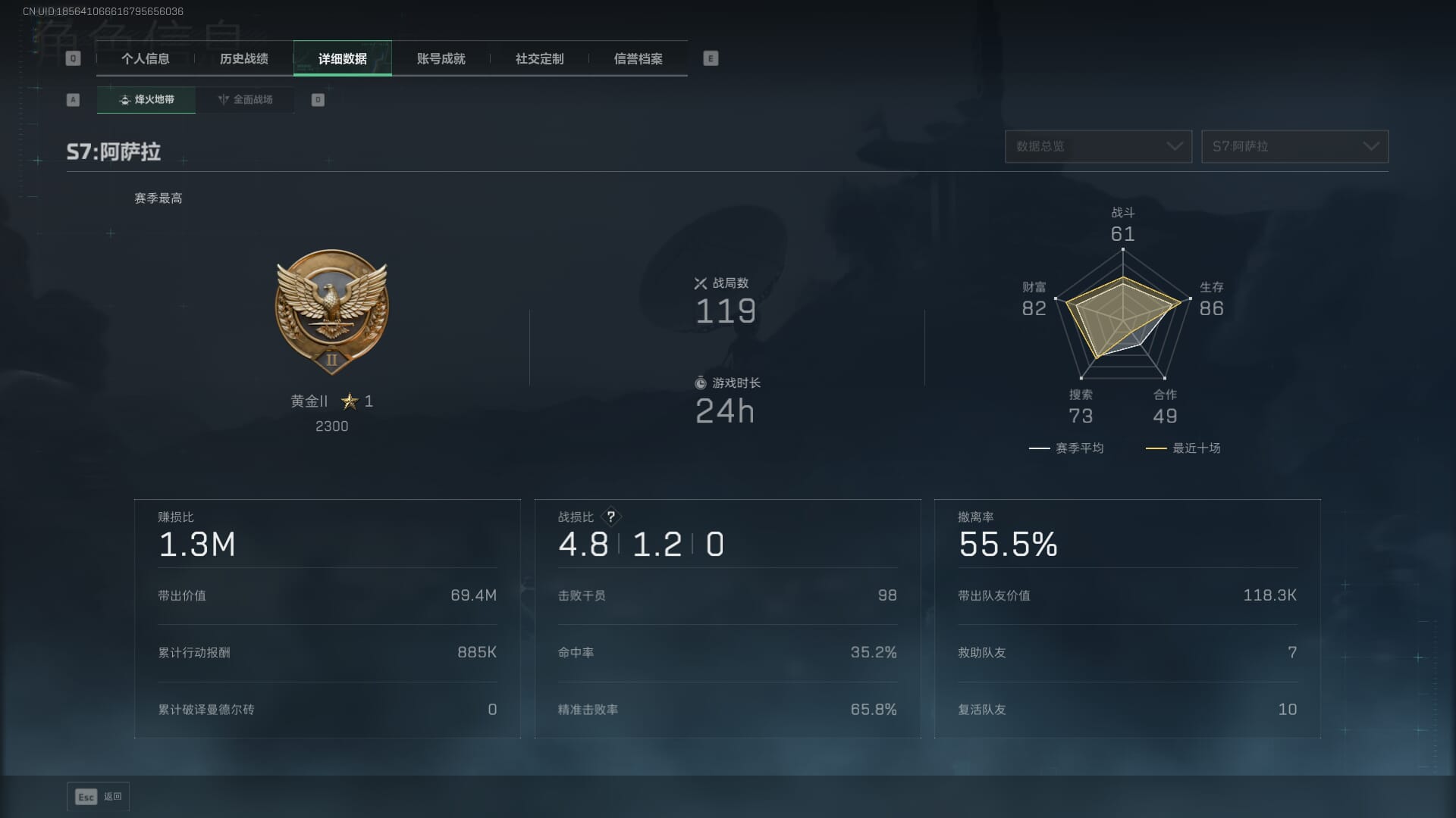 SJZQM395189三角洲行动账号详情图8