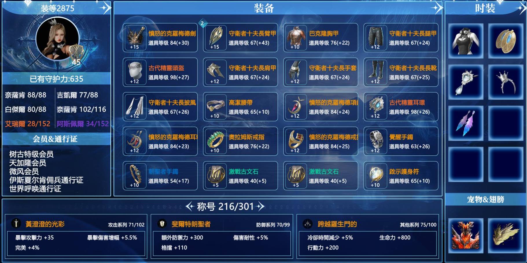 【职业】守護星
【等级】45
【战力】...