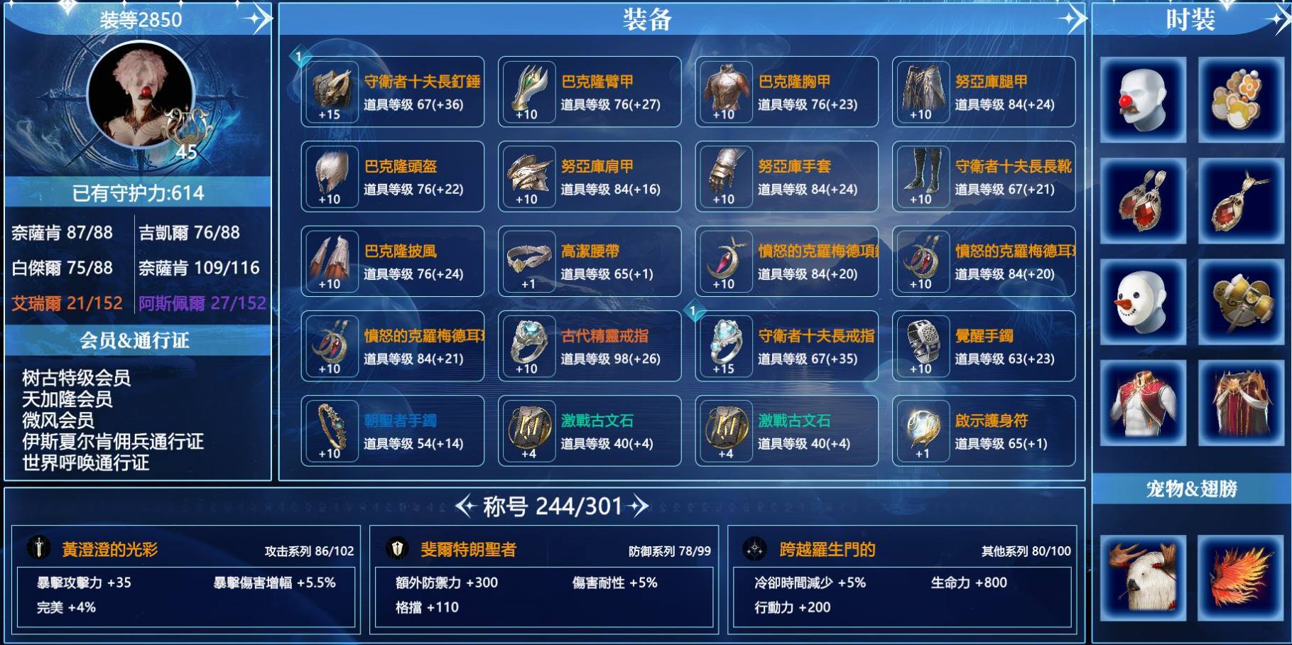 【职业】治癒星
【等级】45
【战力】...