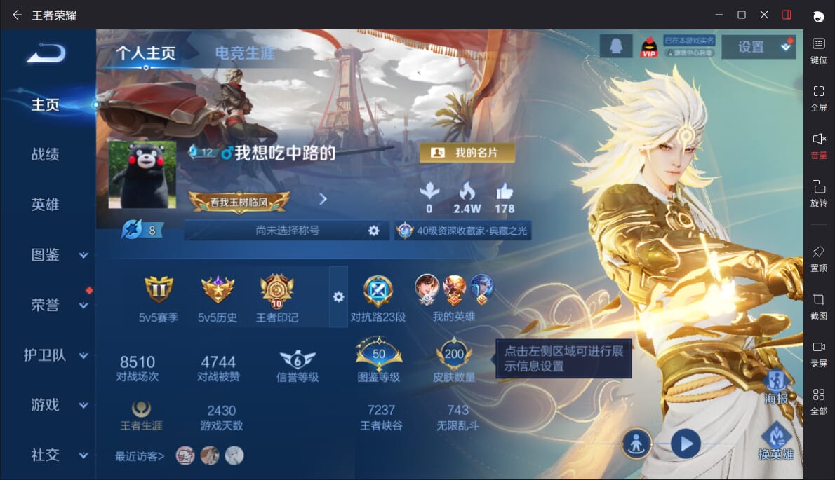 WZQM3464240王者荣耀账号详情图18 WZQM3464240王者荣耀账号详情图18