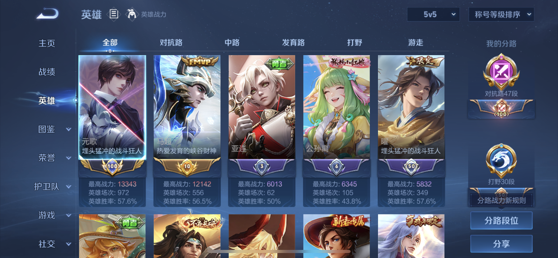 WZQM3466901王者荣耀账号详情图4 WZQM3466901王者荣耀账号详情图4