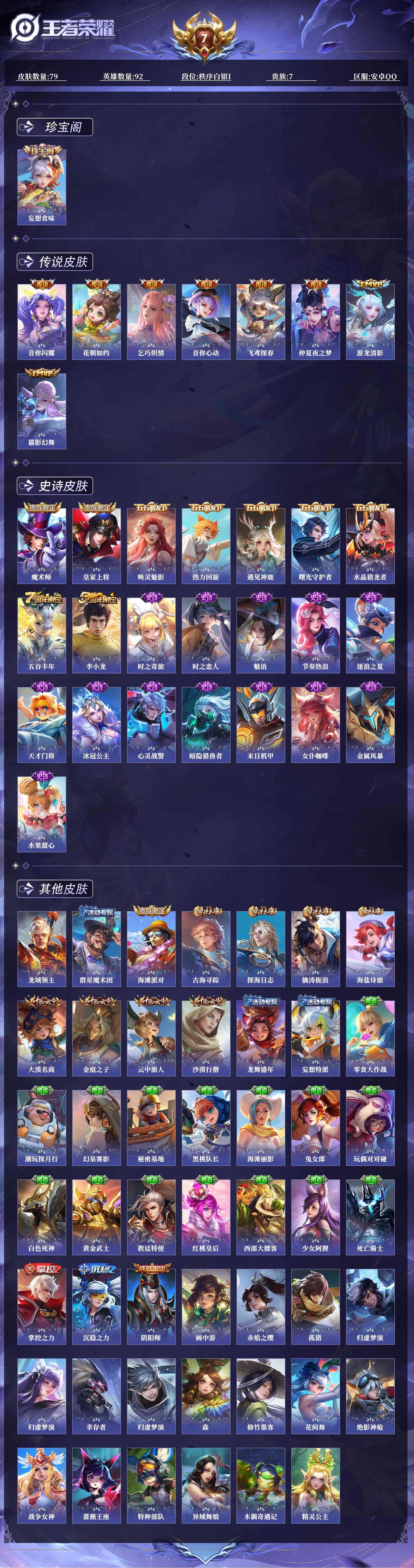 WZQM3468039王者荣耀账号详情图3