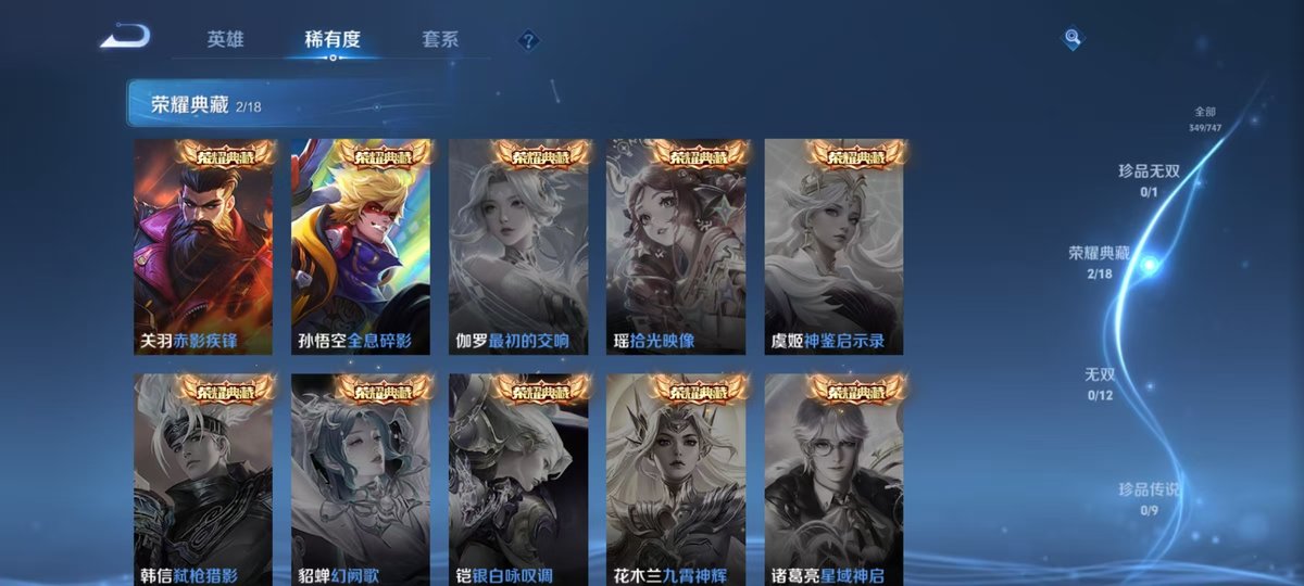 王者荣耀账号安卓QQ实名: 可修改 贵族等级: V8 英雄数: 126 皮肤数: 349 荣耀水晶: 全息碎影,赤影疾锋