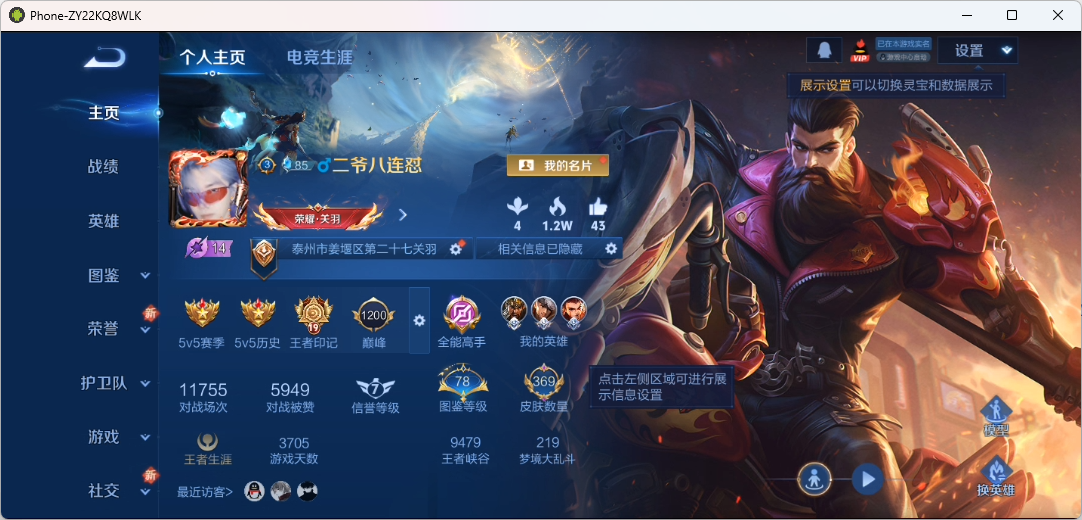 WZQM4139976王者荣耀账号详情图4