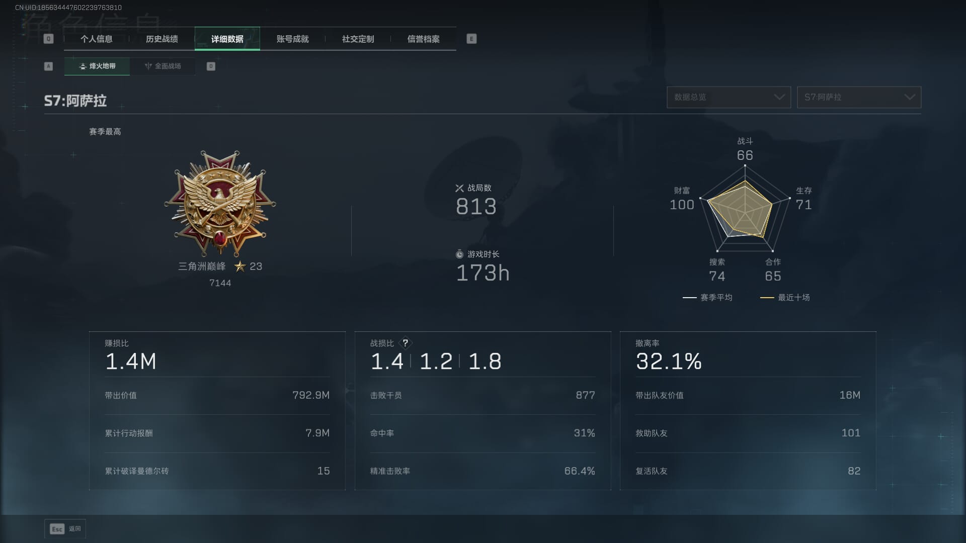 SJZQM3102127三角洲行动账号详情图7