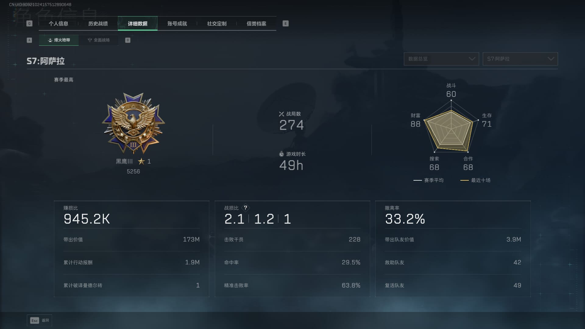 SJZCMW42172三角洲行动账号详情图3