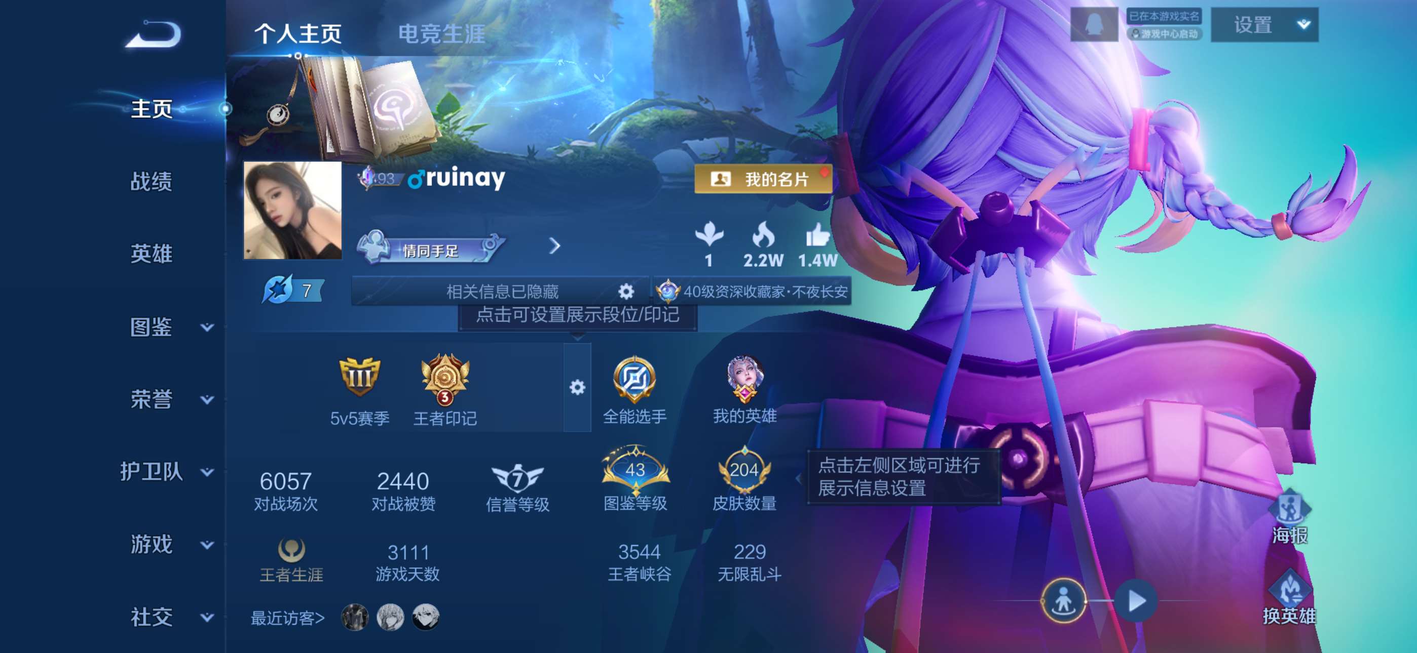 王者荣耀账号苹果QQ125英雄-204皮肤-2【秒换绑，无需等三天】V6-204皮肤 3印记 苹果Q-V-204皮肤10