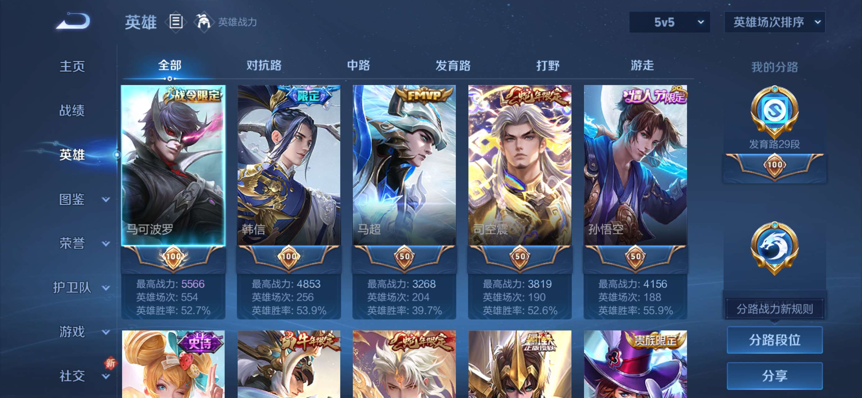 WZQM3482588王者荣耀账号详情图5