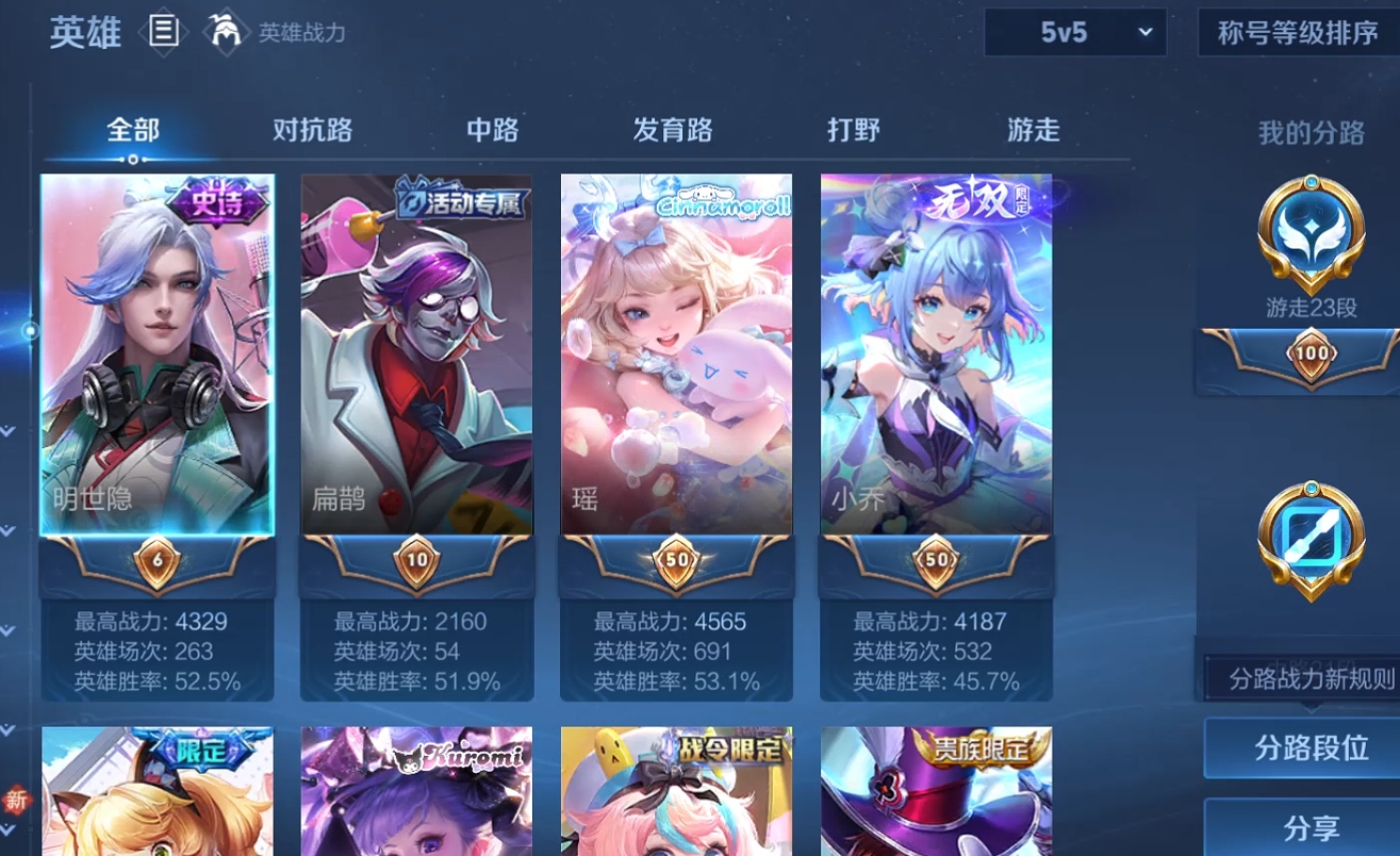 WZQM3483834王者荣耀账号详情图6