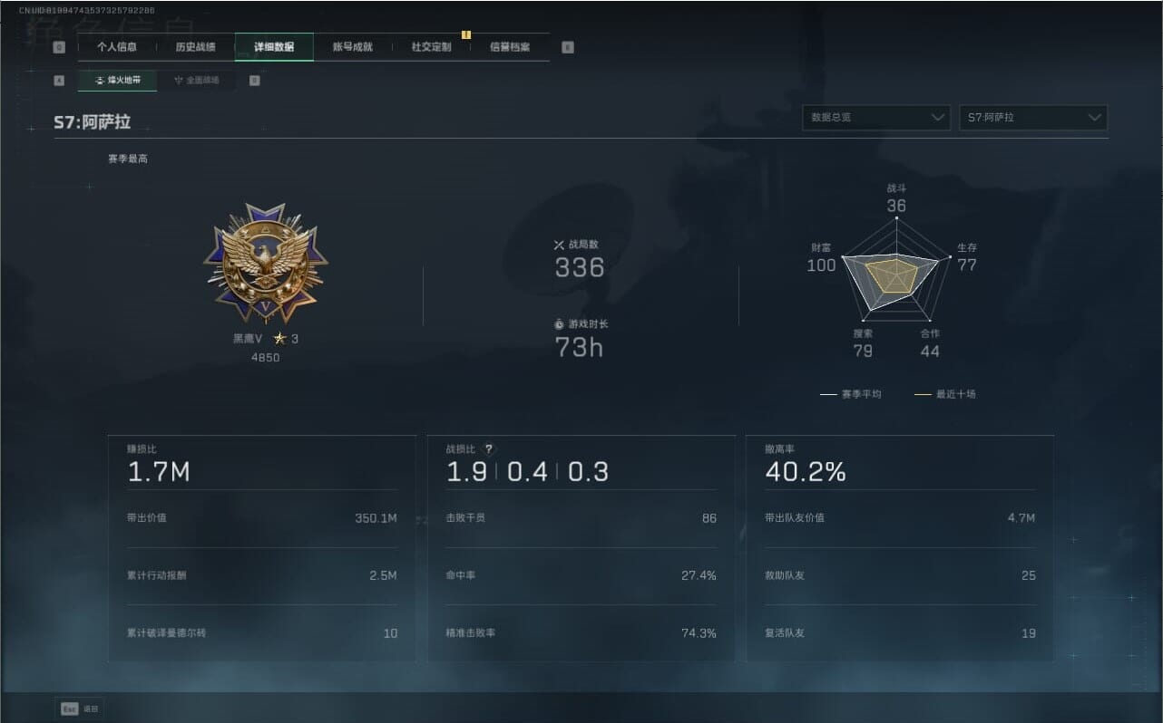 SJZQM40178三角洲行动账号详情图6 SJZQM40178三角洲行动账号详情图6