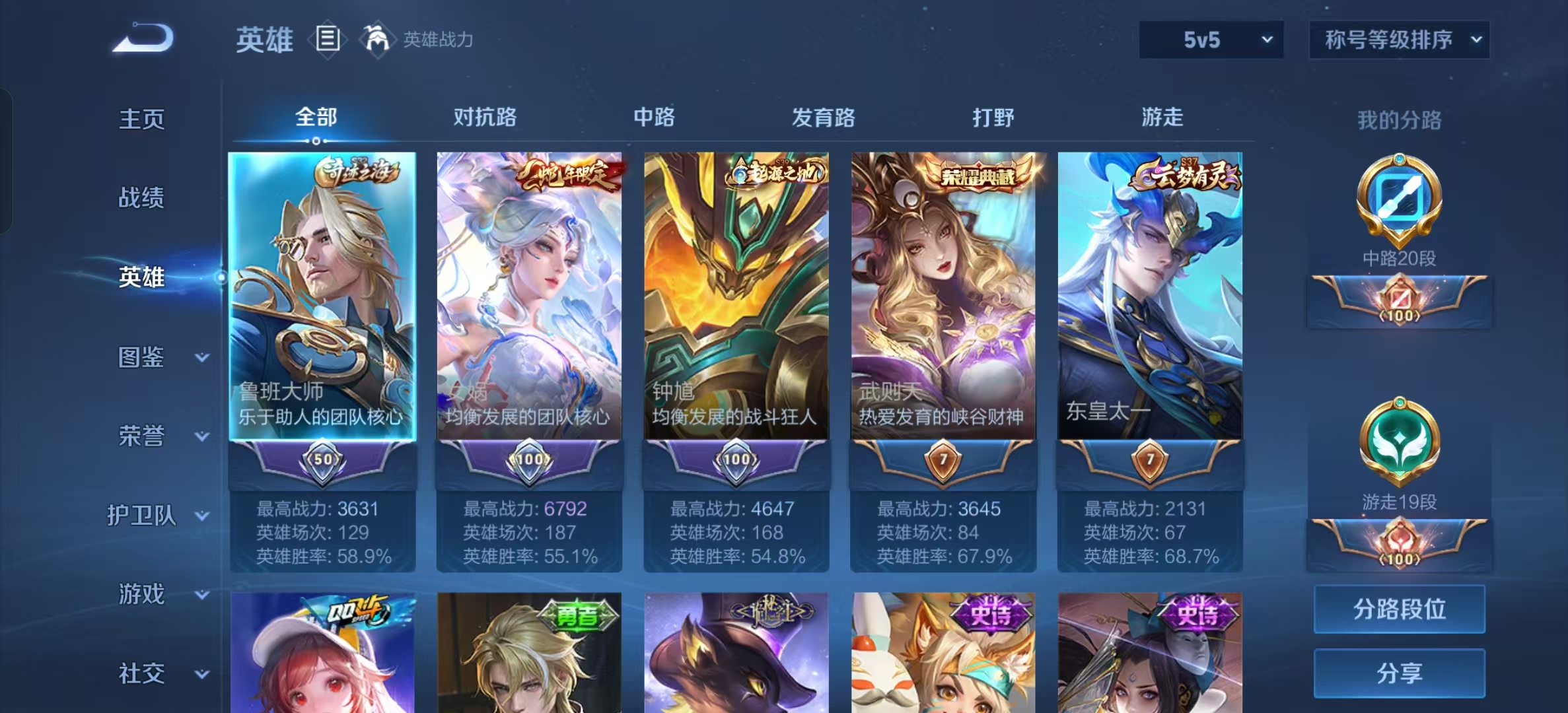 WZLX4222134王者荣耀账号详情图6