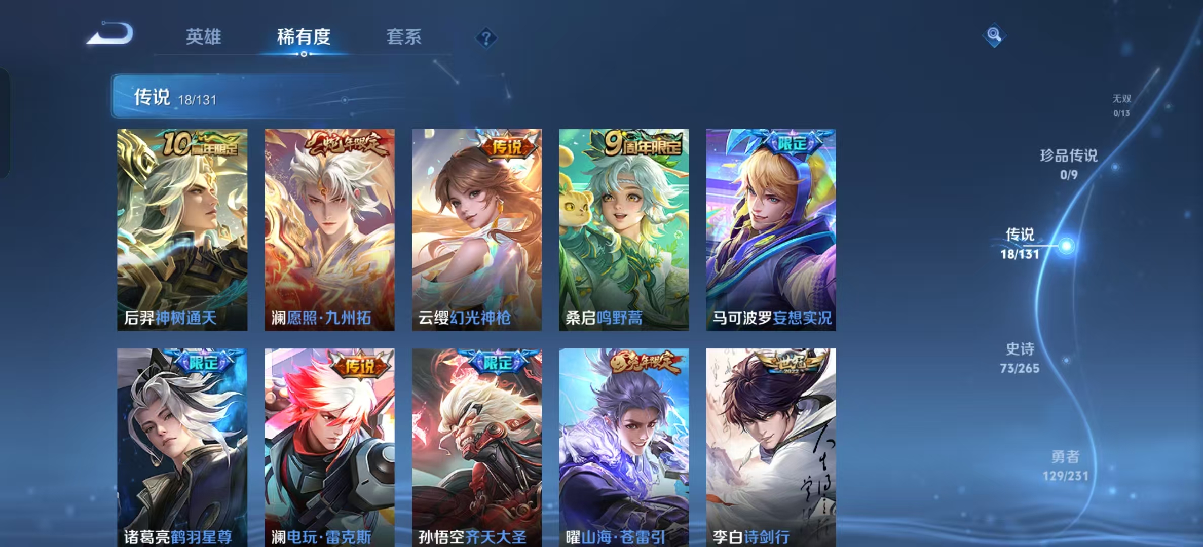 WZLX4222032王者荣耀账号详情图2