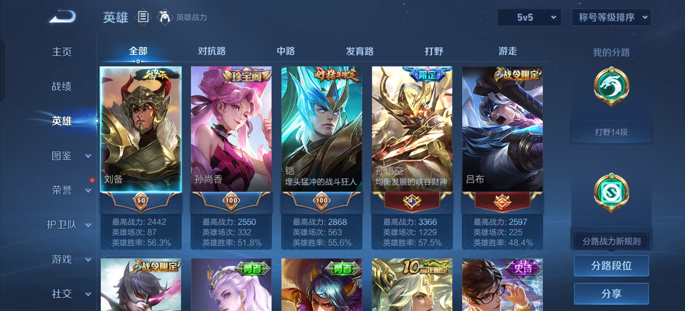 WZLX4222118王者荣耀账号详情图7