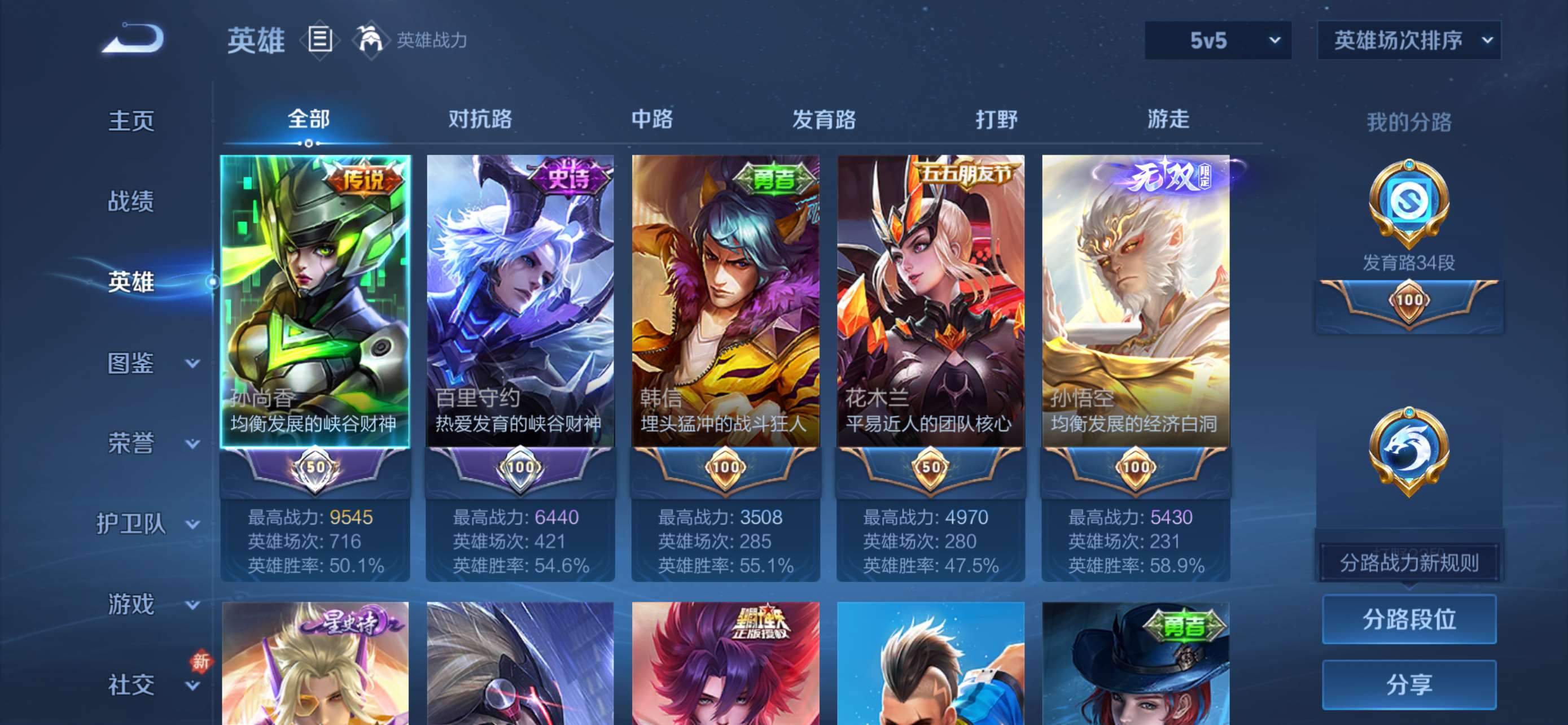 WZQM438305王者荣耀账号详情图5