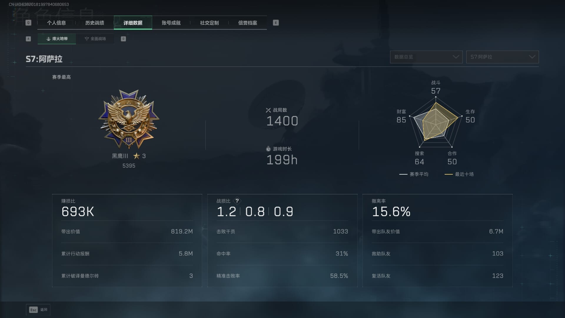 SJZQM410668三角洲行动账号详情图7