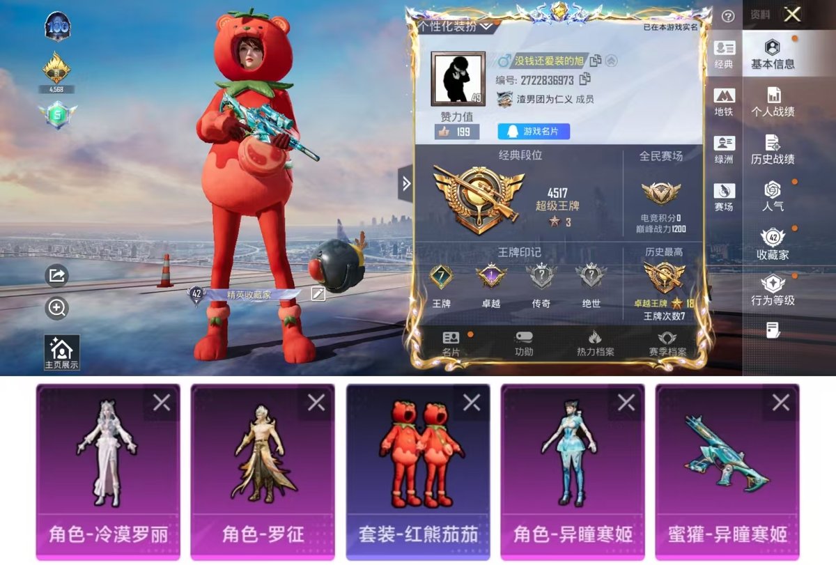 HPQM432335和平精英账号详情图3