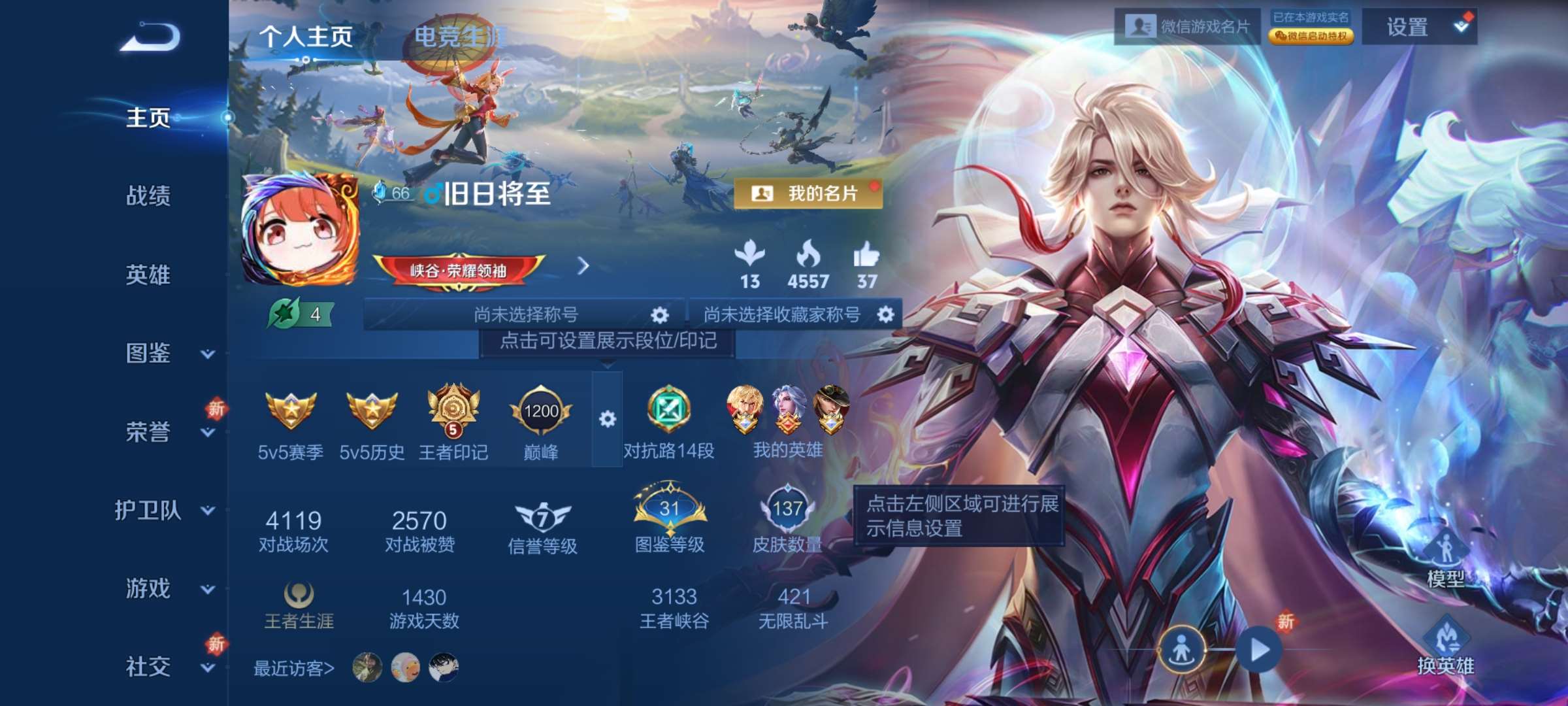 WZCMW461597王者荣耀账号详情图2