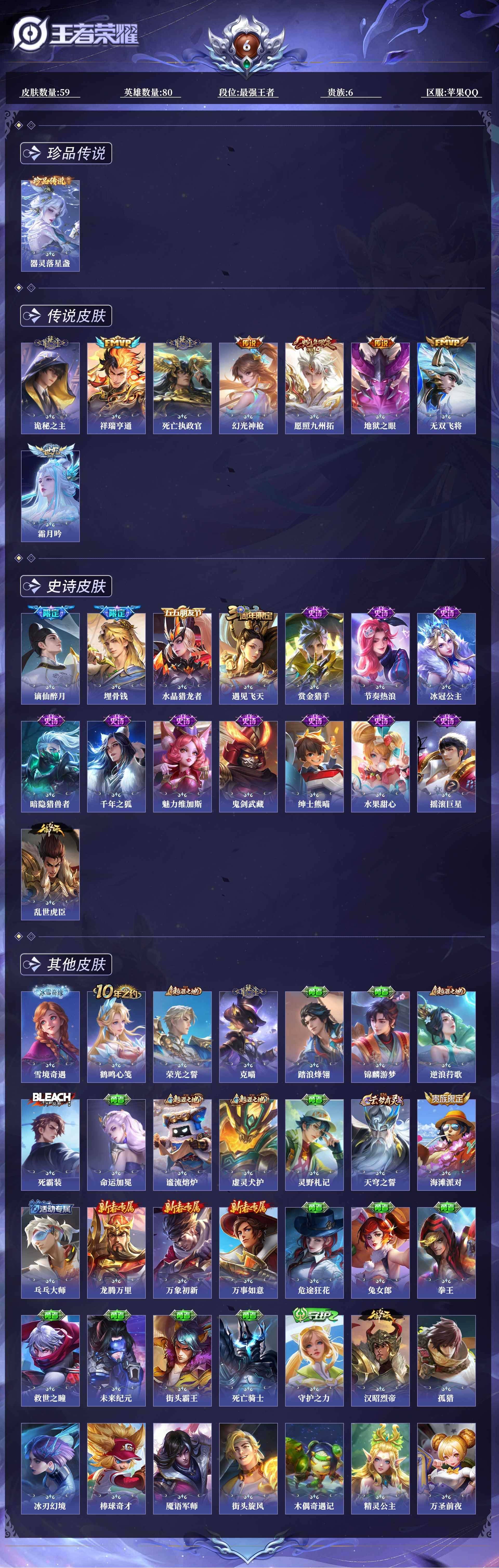 WZQM468285王者荣耀账号详情图12