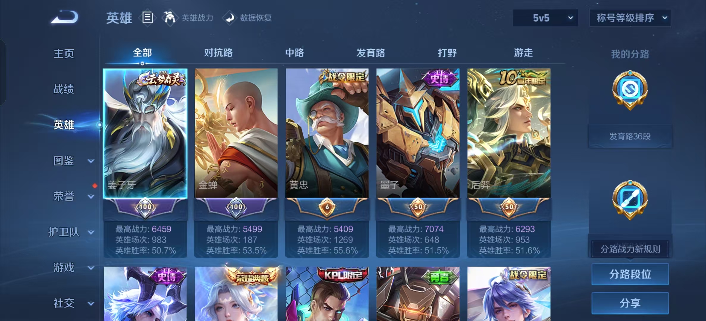 WZLX4222105王者荣耀账号详情图15