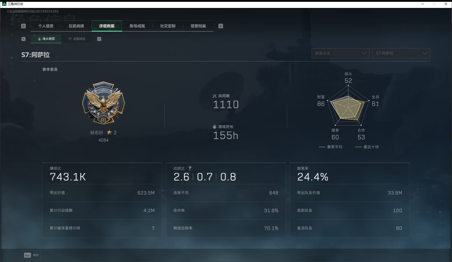 SJZCMW421269三角洲行动账号详情图4