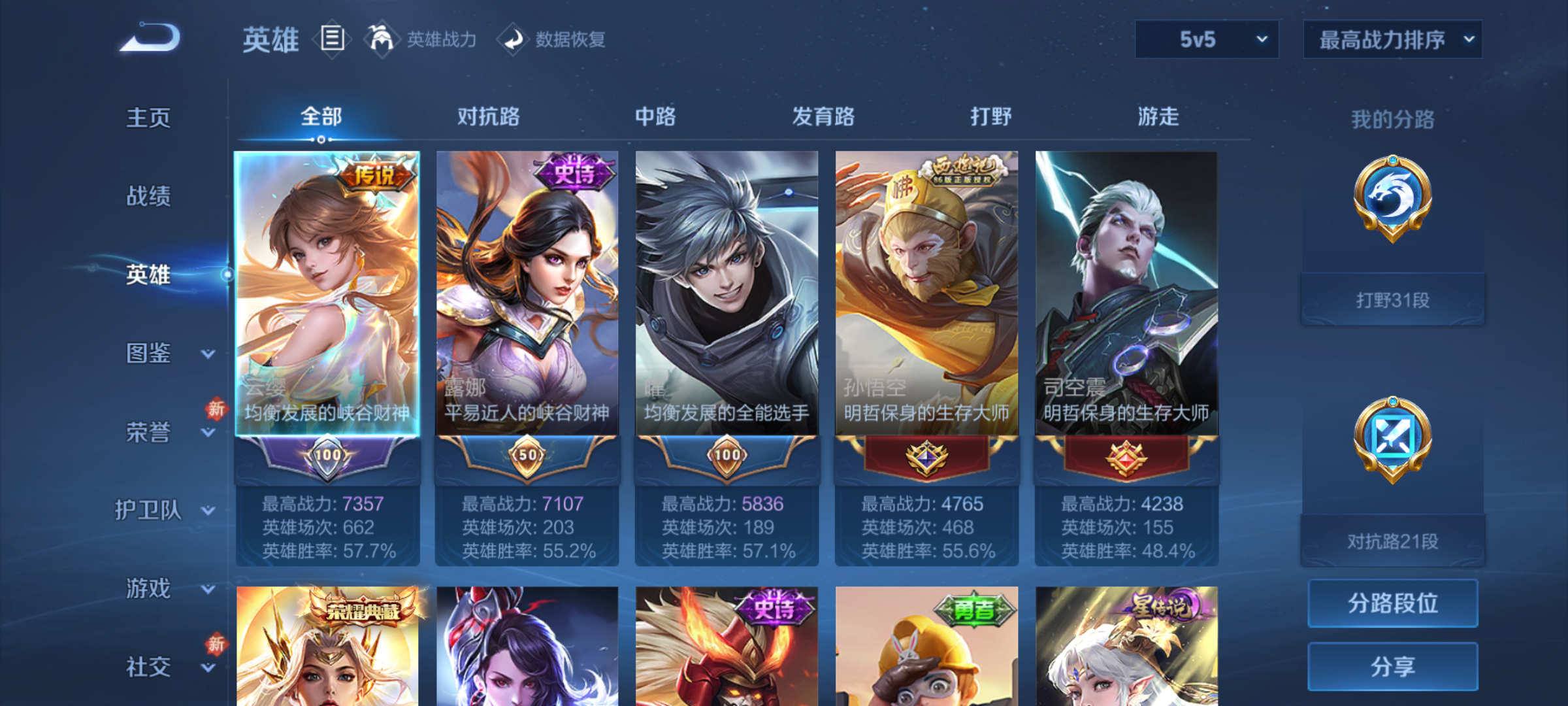 WZCMW4140663王者荣耀账号详情图5