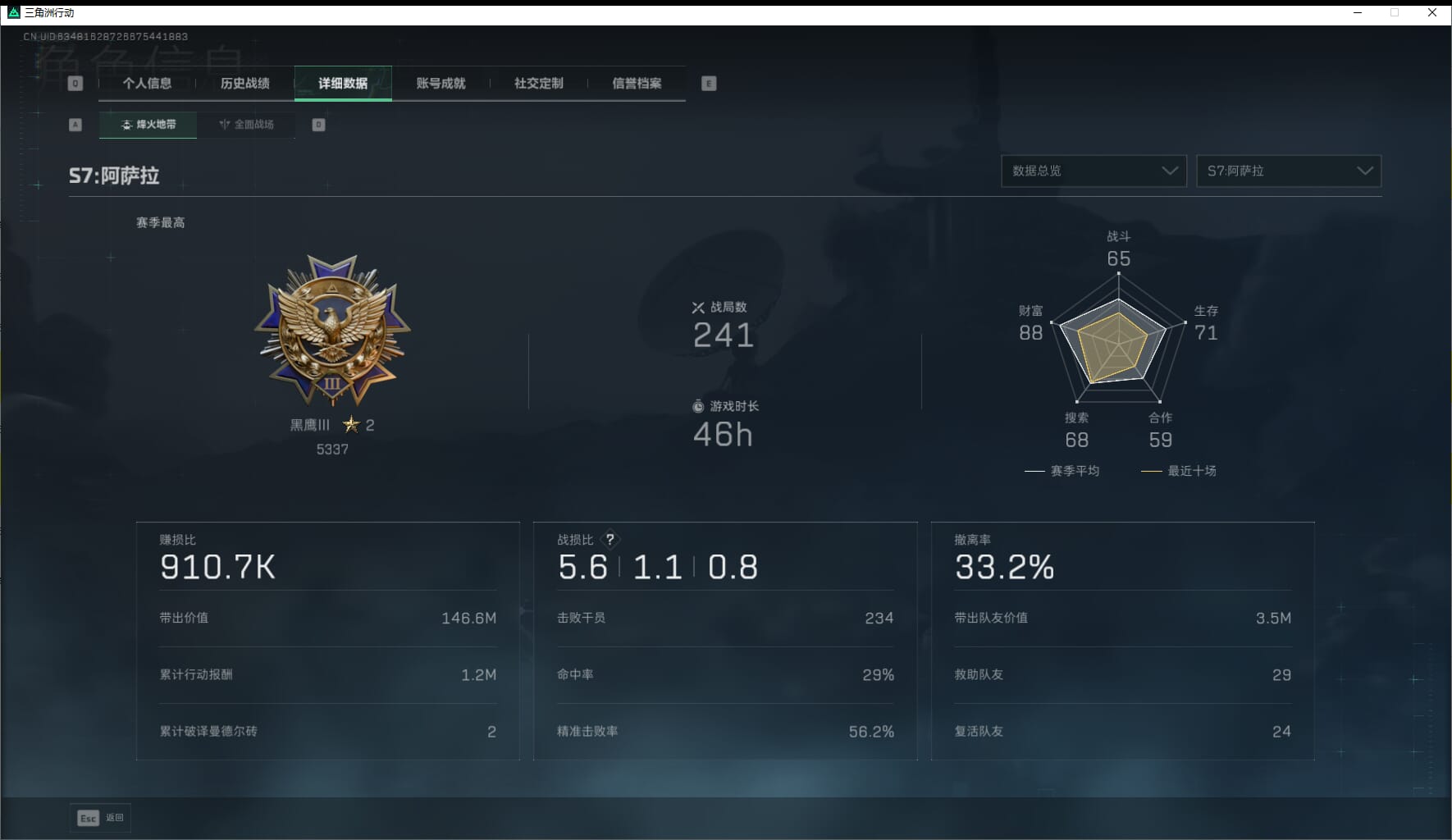 SJZQM423678三角洲行动账号详情图6 SJZQM423678三角洲行动账号详情图6