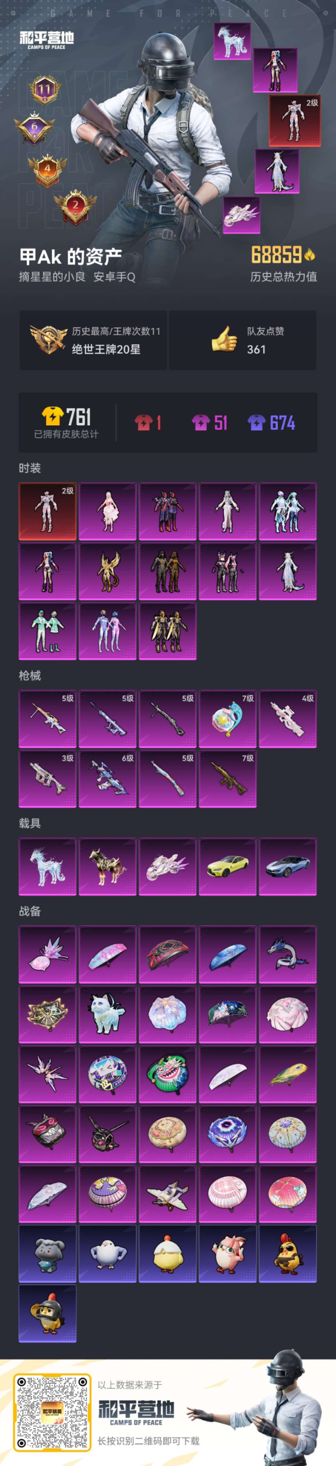 HPQM470098和平精英账号详情图5